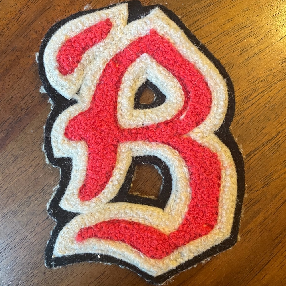 Vintage Letterman’s Letter “B” Early 1960s - Gem